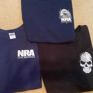 NRA Military USA Nine Line Like Mens T-Shirt